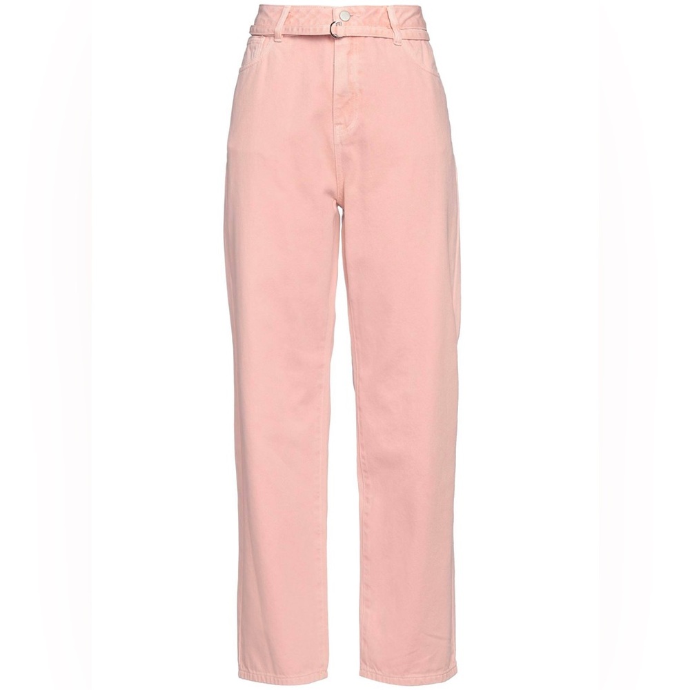 Isabelle Blanche Paris Powder Pink Straight Leg High-Rise Baggy Jeans